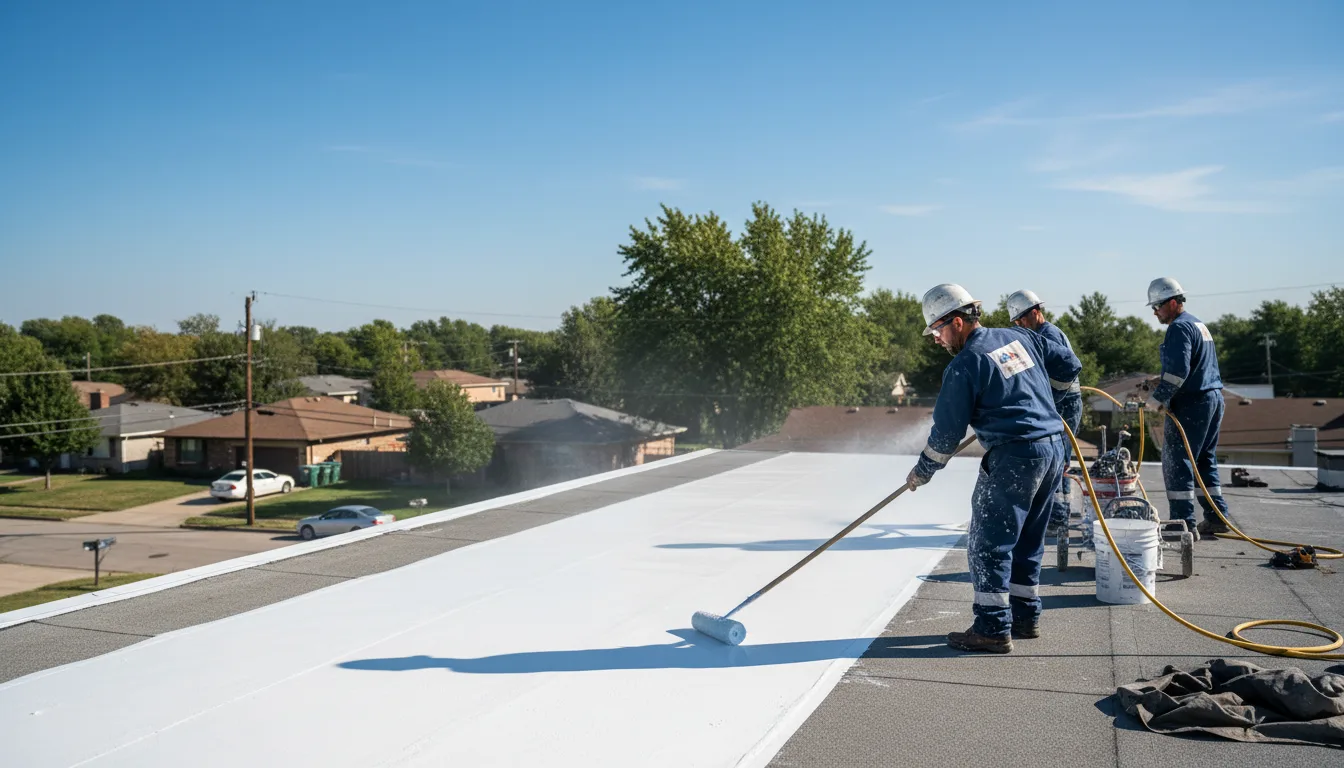 Commercial roof coating in Clarksburg, MD near me
